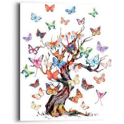 Reinders! - Schmetterling Baum Bilder - 40x50x2 cm - bunt - Deco Panel Reinders! - Schmetterling Baum Bilder - 40x50x2 cm - bunt - Deco Panel