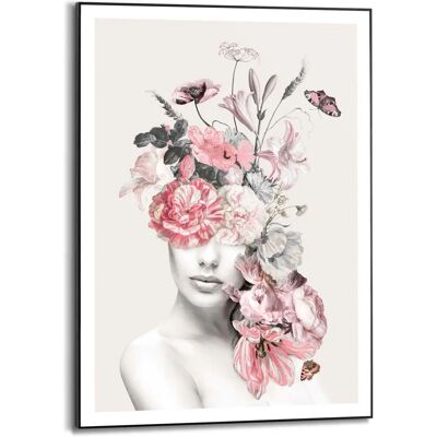 Reinders - Blumenfrau - 50x70 cm - rosa - Poster Reinders - Blumenfrau - 50x70 cm - rosa - Poster