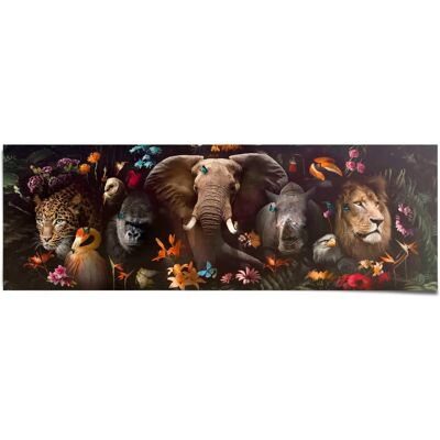 Reinders - Dschungel Fantasie - 158x53 cm - bunt - poster Reinders - Dschungel Fantasie - 158x53 cm - bunt - poster