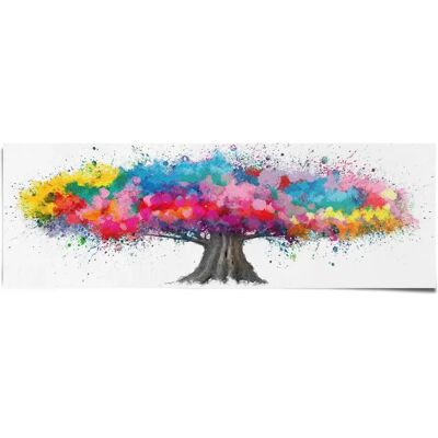 REINDERS - Bunter Baum - 158x53 cm - 0,1 cm - Poster REINDERS - Bunter Baum - 158x53 cm - 0,1 cm - Poster