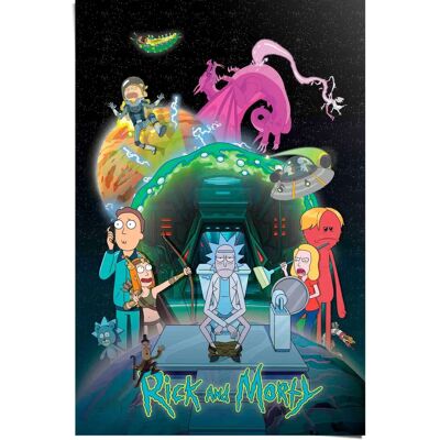 REINDERS - Rick and Morty - toilet adventure - Poster REINDERS - Rick and Morty - toilet adventure - Poster