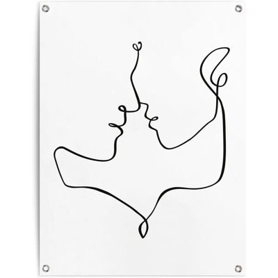REINDERS - Gesichte - 60x80 cm - Schwarz - Poster REINDERS - Gesichte - 60x80 cm - Schwarz - Poster
