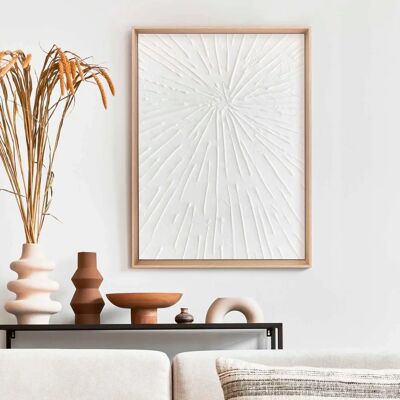 Reinders - Strahlen - White - 30x40 cm - Framed wall art Reinders - Strahlen - White - 30x40 cm - Framed wall art