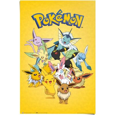 Reinders - Pokémon Evolutionen - 61x91.5cm - Gelb - Poster Reinders - Pokémon Evolutionen - 61x91.5cm - Gelb - Poster