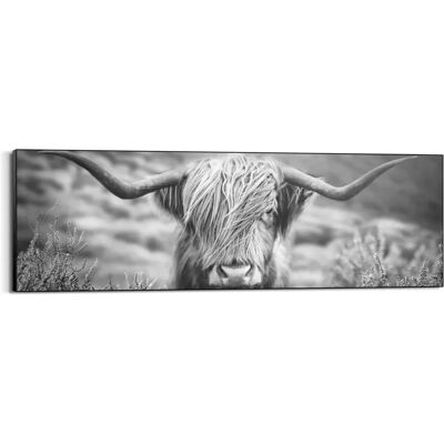 Reinders - Highlander Bulle - 156 x 52 x 3 cm - schwarz - Wandbild Reinders - Highlander Bulle - 156 x 52 x 3 cm - schwarz - Wandbild