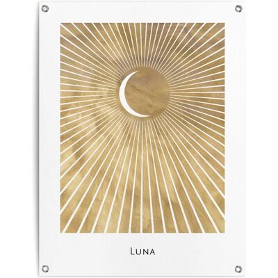 REINDERS - Mond Bilder - Gold - 60x80 cm - Poster REINDERS - Mond Bilder - Gold - 60x80 cm - Poster