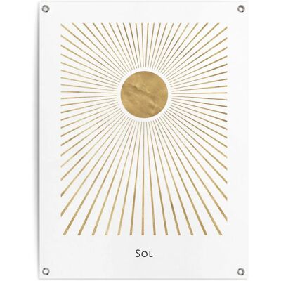 REINDERS - Sonne - 60x80 cm - Gold - Poster REINDERS - Sonne - 60x80 cm - Gold - Poster