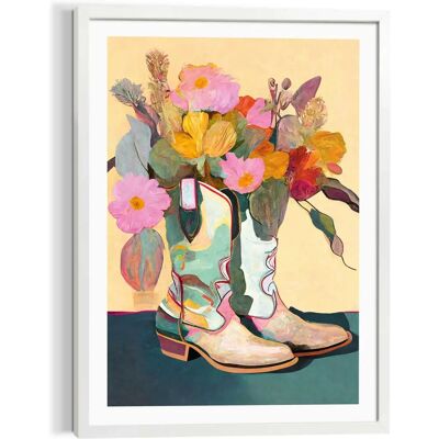 Reinders! Flower Boots - Wandbild - Rechteck, 50x70cm, MDF, Bunt Reinders! Flower Boots - Wandbild - Rechteck, 50x70cm, MDF, Bunt