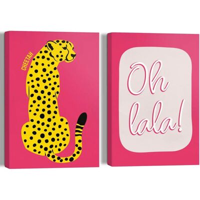 Reinders! - Oh La La - Rosa - 20x30x5 cm - Leinwandbild Reinders! - Oh La La - Rosa - 20x30x5 cm - Leinwandbild