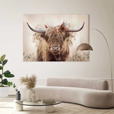 Reinders! Deco-Panel Highlander in Blumen - Wandbild Reinders! Deco-Panel Highlander in Blumen - Wandbild