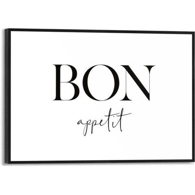 REINDERS - Bon Appetit - Schwarz - 30x20x1,6 cm - Wandkunst REINDERS - Bon Appetit - Schwarz - 30x20x1,6 cm - Wandkunst