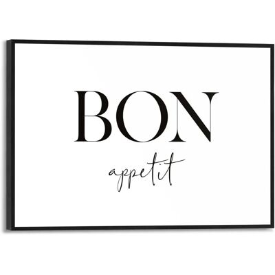 REINDERS - Bon Appetit - Schwarz - 30x20x1,6 cm - Wandkunst REINDERS - Bon Appetit - Schwarz - 30x20x1,6 cm - Wandkunst