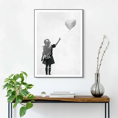 Reinders! Balloon Girl Schwarz Wandkunst - Wandbild Reinders! Balloon Girl Schwarz Wandkunst - Wandbild