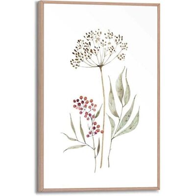 REINDERS - Aqua Flowers - Grün - 20x30x1,6 cm - Gerahmte Wandkunst REINDERS - Aqua Flowers - Grün - 20x30x1,6 cm - Gerahmte Wandkunst