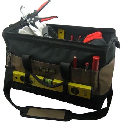 TOOLPACK Werkzeugtasche XXL - Robustes Polyester TOOLPACK Werkzeugtasche XXL - Robustes Polyester