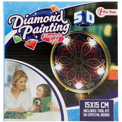 Toi-Toys Diamanten Schilderij Lamp Mandala - Lamp Toi-Toys Diamanten Schilderij Lamp Mandala - Lamp