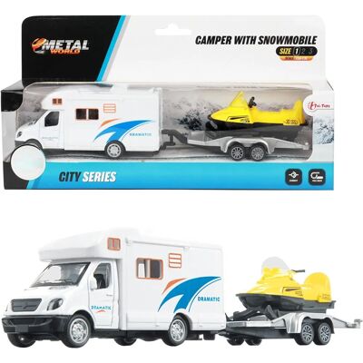 Toi-Toys - Pull-Back Camper avec Remorque - Véhicule Jouet - Publicité Toi-Toys - Pull-Back Camper avec Remorque - Véhicule Jouet - Publicité