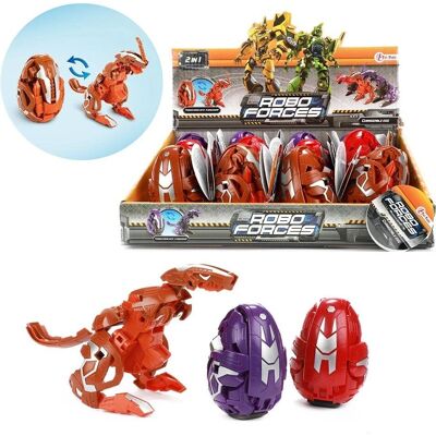 Roboforces Verander-ei Robot Dino Multi kleuren - Toy Robot Roboforces Verander-ei Robot Dino Multi kleuren - Toy Robot