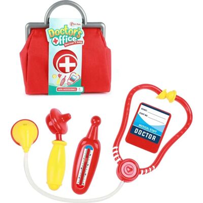 Toi-Toys Doktersset in Tas met Spuit en Thermometer - Veelkleuren Toi-Toys Doktersset in Tas met Spuit en Thermometer - Veelkleuren