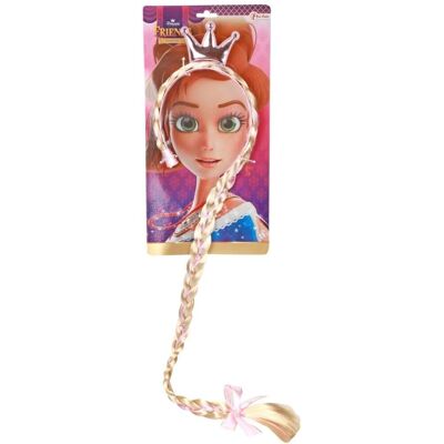 Toi-Toys Prinsessen Diadeem - Lange vlecht, Kroontje, Kleurrijk Toi-Toys Prinsessen Diadeem - Lange vlecht, Kroontje, Kleurrijk