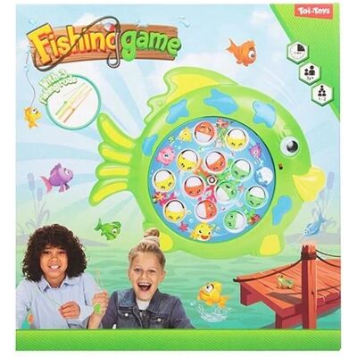 Toi-Toys Jeu de Pêche Tourne-disque - Attrapez le Poisson - Couleurs Multiples - Publicité Toi-Toys Jeu de Pêche Tourne-disque - Attrapez le Poisson - Couleurs Multiples - Publicité