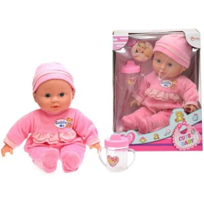 Toi-Toys Baby Beau - Babypop met Flesje - 30cm Toi-Toys Baby Beau - Babypop met Flesje - 30cm