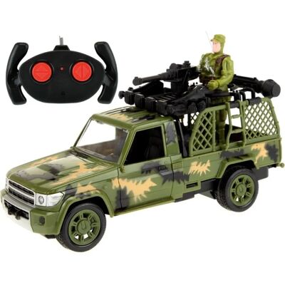 TOI-TOYS Wojskowa Jeep 25cm Zdalnie Sterowana - Zabawka Samochód TOI-TOYS Wojskowa Jeep 25cm Zdalnie Sterowana - Zabawka Samochód