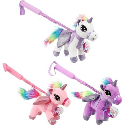 Toi-Toys Eenhoorn Pluchen Speelgoed met Loopstok Meerkleurig - Beddengoed Toi-Toys Eenhoorn Pluchen Speelgoed met Loopstok Meerkleurig - Beddengoed
