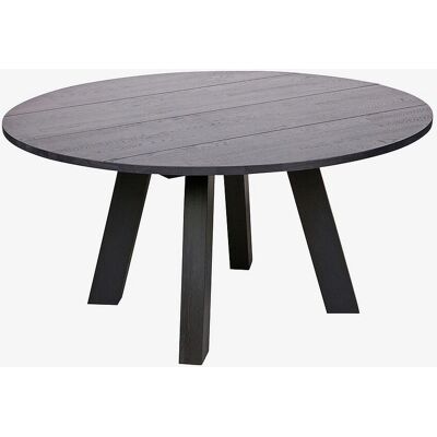 WOOOD Rhonda 150cm Rund Eik Spisebord - Svart WOOOD Rhonda 150cm Rund Eik Spisebord - Svart