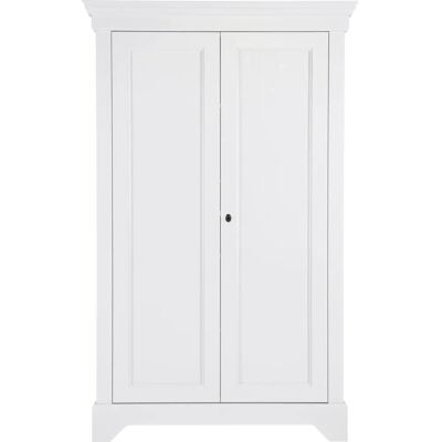 WOOOD Isabel Weiß Kleiderschrank mit 4 Regalen - Schrank WOOOD Isabel Weiß Kleiderschrank mit 4 Regalen - Schrank