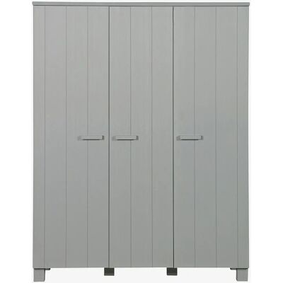 WOOOD Dennis 3-dørs skab - Betongrau - Garderobe WOOOD Dennis 3-dørs skab - Betongrau - Garderobe