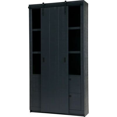 vtwonen Skydedørs garderobe - 122x230cm, Sort vtwonen Skydedørs garderobe - 122x230cm, Sort