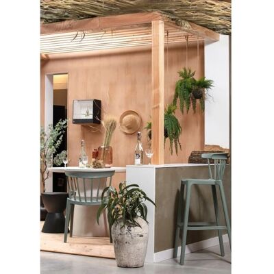 Taburete Dover Gris Antracita de WOOOD - Interior y Exterior Taburete Dover Gris Antracita de WOOOD - Interior y Exterior