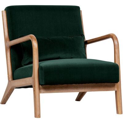 WOOOD Sessel - Umweltfreundliches Buchenholz - Samtbezug - Skandinavisches Design WOOOD Sessel - Umweltfreundliches Buchenholz - Samtbezug - Skandinavisches Design