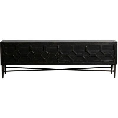 BePureHome Bequest TV Meubel - Gerecycled hout, Zwart BePureHome Bequest TV Meubel - Gerecycled hout, Zwart