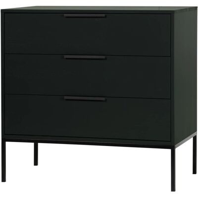 WOOOD Adam Sideboard - 94x93x52cm, schwarz, Kiefernholz WOOOD Adam Sideboard - 94x93x52cm, schwarz, Kiefernholz