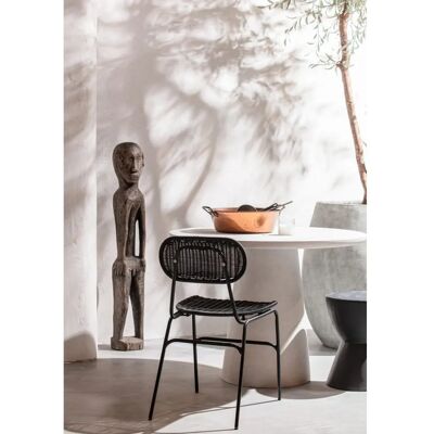 Woood Damon - Rund fiberclay matbord - 100cm Woood Damon - Rund fiberclay matbord - 100cm