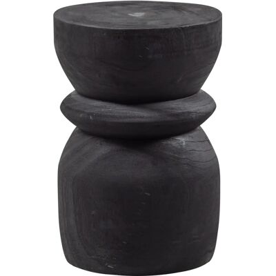 Woood Bikkel - Træhocker ø28cm - Sort - Produkttype Woood Bikkel - Træhocker ø28cm - Sort - Produkttype