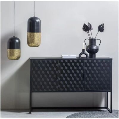 WOOOD Tirsa Pendelleuchte - Metall Schwarz/Brass, 46cm WOOOD Tirsa Pendelleuchte - Metall Schwarz/Brass, 46cm
