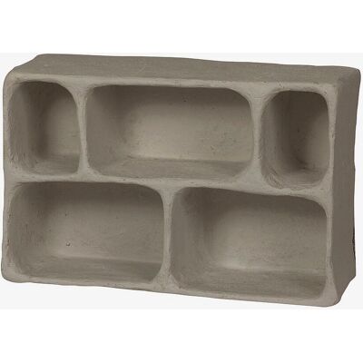 BePureHome Clay - Wandregal mit 5 Fächern - Grau BePureHome Clay - Wandregal mit 5 Fächern - Grau
