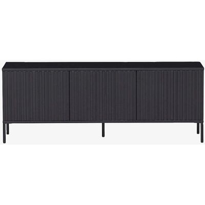 WOOOD New Gravure Schwarzes Kiefer TV Sideboard WOOOD New Gravure Schwarzes Kiefer TV Sideboard