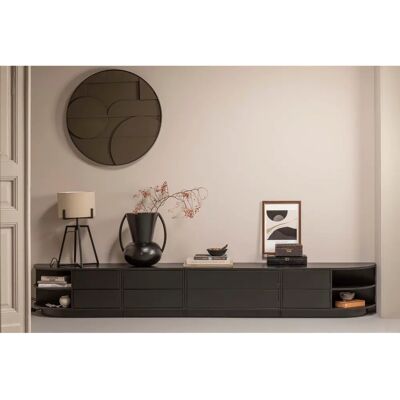 WOOOD Finca Svart Sideboard - Modernt Granträ WOOOD Finca Svart Sideboard - Modernt Granträ