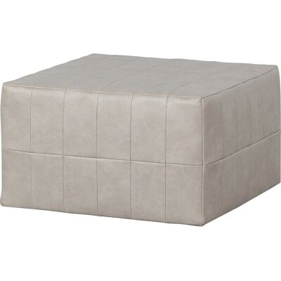 BePureHome - Patchwork Pouf - Leather-look Natural - Ottoman BePureHome - Patchwork Pouf - Leather-look Natural - Ottoman