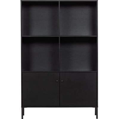 WOOOD - Hochschrank - 107x160x39 cm - Schwarz - cabinet WOOOD - Hochschrank - 107x160x39 cm - Schwarz - cabinet