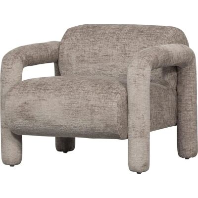 WOOOD Lenny Grau Sessel - Modernes Samt-Design WOOOD Lenny Grau Sessel - Modernes Samt-Design