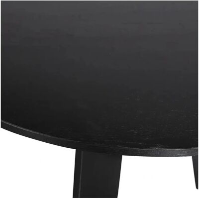Basiclabel Fries 129 cm Runder Esstisch - Schwarz Basiclabel Fries 129 cm Runder Esstisch - Schwarz