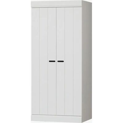 Armoire WOOOD Connect - 77x175x56cm, bois de pin FSC - Publicité Armoire WOOOD Connect - 77x175x56cm, bois de pin FSC - Publicité
