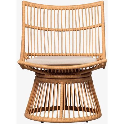 Gartenstuhl mit Kissen - Naturbeige - Gartenstuhl Gartenstuhl mit Kissen - Naturbeige - Gartenstuhl