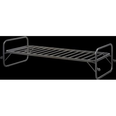 Woood Lucy sammenklappelig metalseng - 1 person - Sort - Understøtter op til 150kg Woood Lucy sammenklappelig metalseng - 1 person - Sort - Understøtter op til 150kg