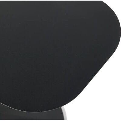Woood Lia - Zwart - 50x50x38 cm - Metaal - Bijzettafel Woood Lia - Zwart - 50x50x38 cm - Metaal - Bijzettafel
